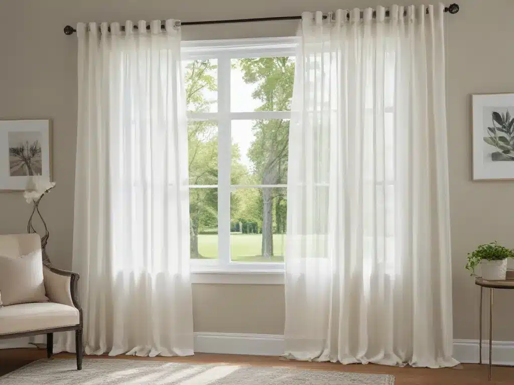 Refresh Your Windows with Sheer Curtains and Linens