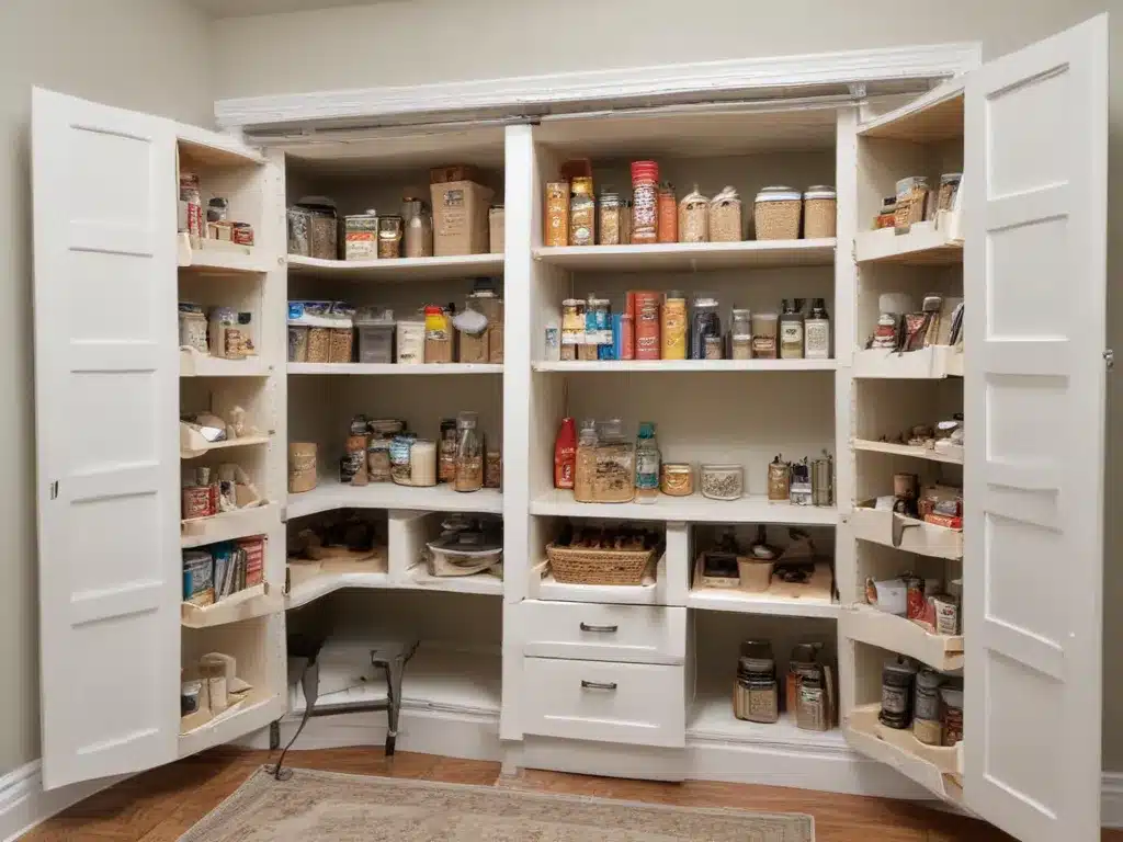 Repurpose a Pantry into a Pull-Out Home Office