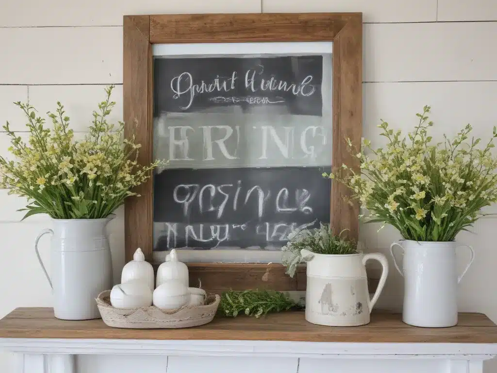 Rustic Farmhouse Touches for Spring Decorating
