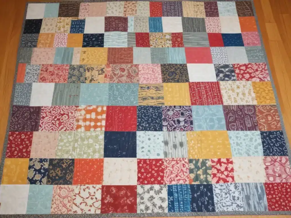 Sew a Patchwork Accent Rug from Fabric Scraps