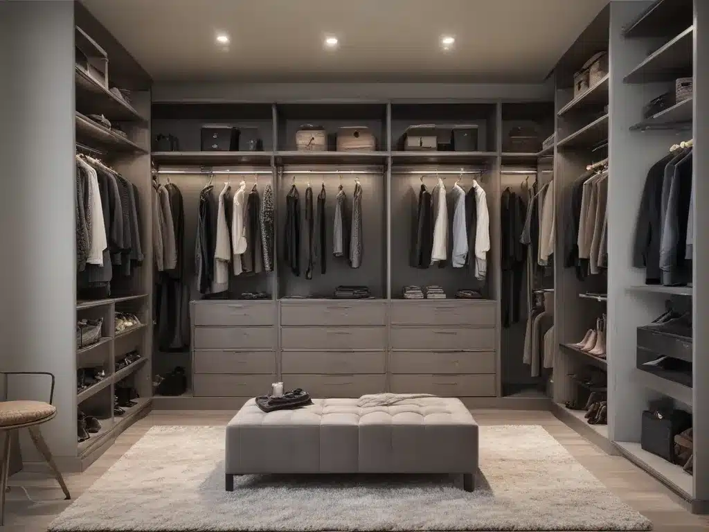 Sleek Walk-In Closets Organize Style