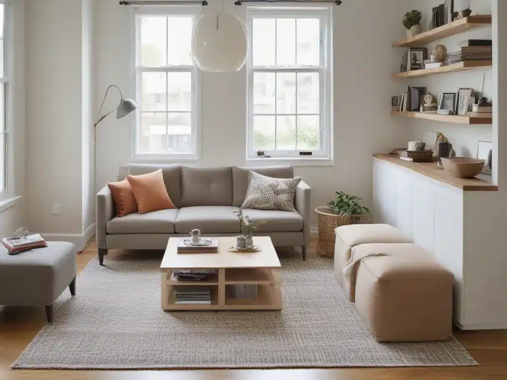 Small Scale Furniture Opens Up Floor Space