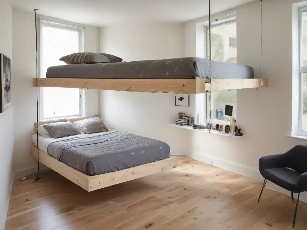 Suspended Beds for Extremely Compact Spaces