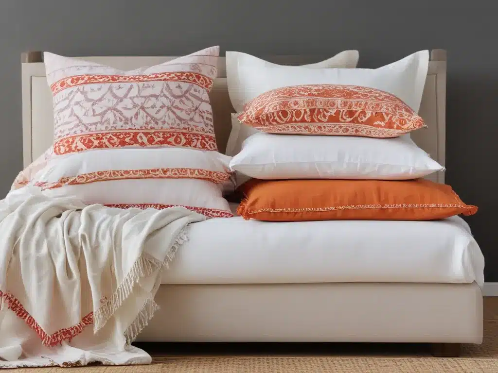 Swap Out Heavy Throws With Bright and Light Linens and Textiles