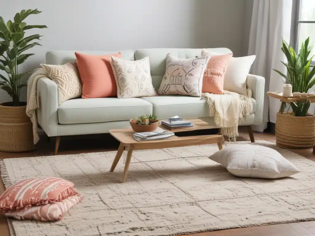 Switch Out Throw Pillows and Rugs for Spring Style on a Budget