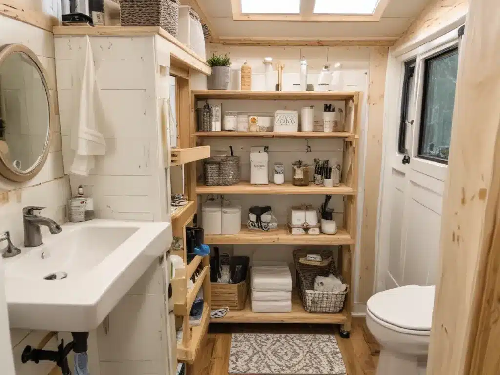 Tiny House Bathroom Storage and Organization Ideas