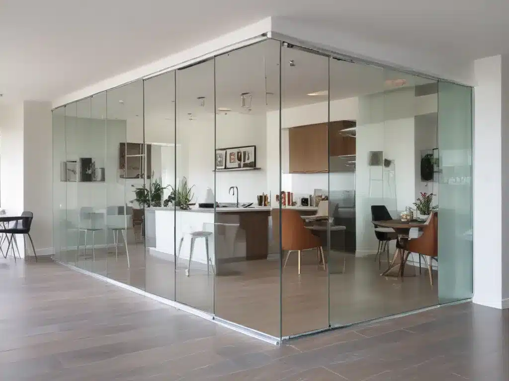Use Glass Partitions to Separate Open Floor Plans