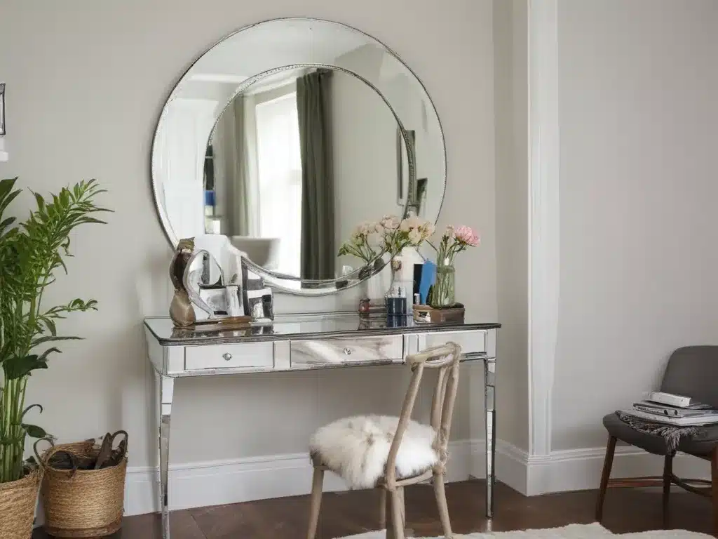 Use Mirrors to Visually Enlarge a Small Space